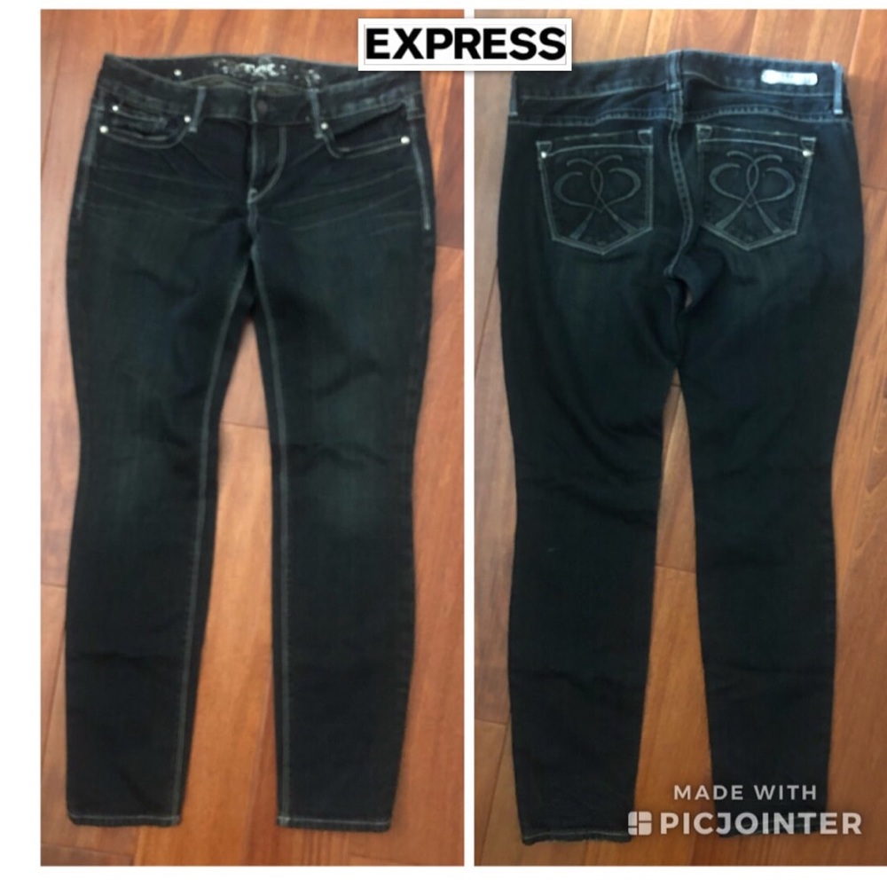Express Dark wash ultra Skinny Jeans